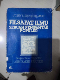 Image of Filsafat Ilmu Sebuah Pengantar Populer